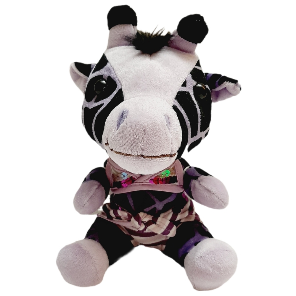 🍒4 for $20🍒 BAB Buddies SMALLFRY Zebra Purple & Black Plush Soft Kids Toy